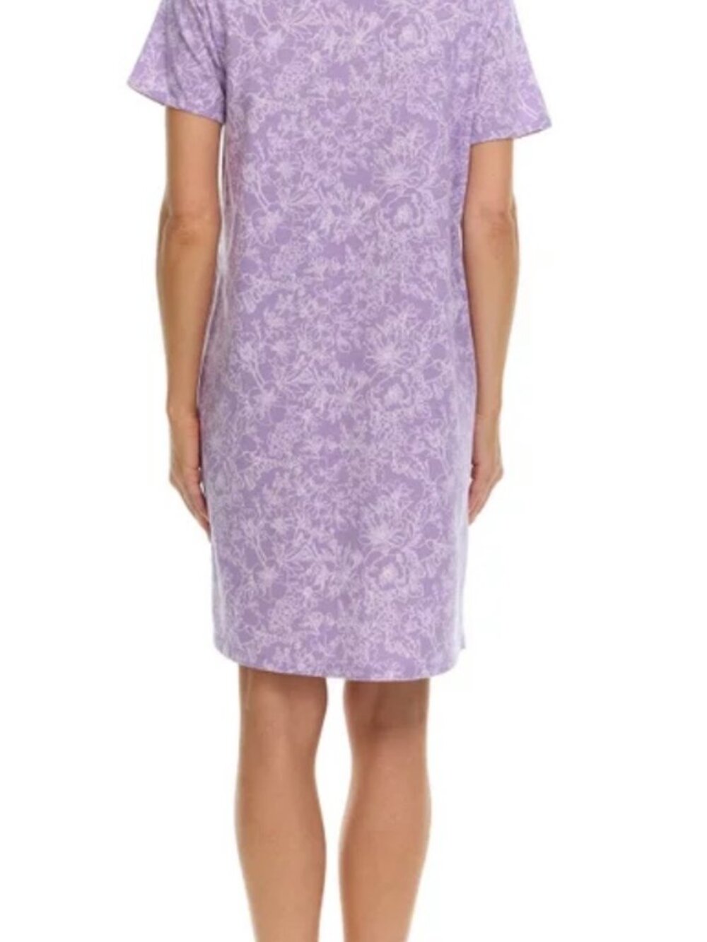 Women's Cotton Sleep Shirt, 2-pack Purple - Picture 4 of 7